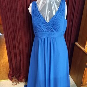 Christina Wu Maxi/Long Gown Deep V Neck Royal Style BM40